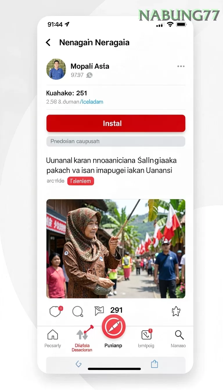 Cuplikan layar ATM138 — halaman utama